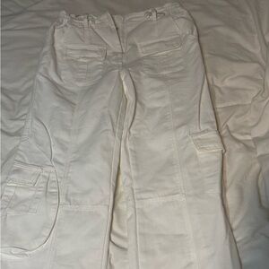 Brandy Melville White Cargo Pants
